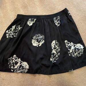 Small black Joe Fresh floral shirt